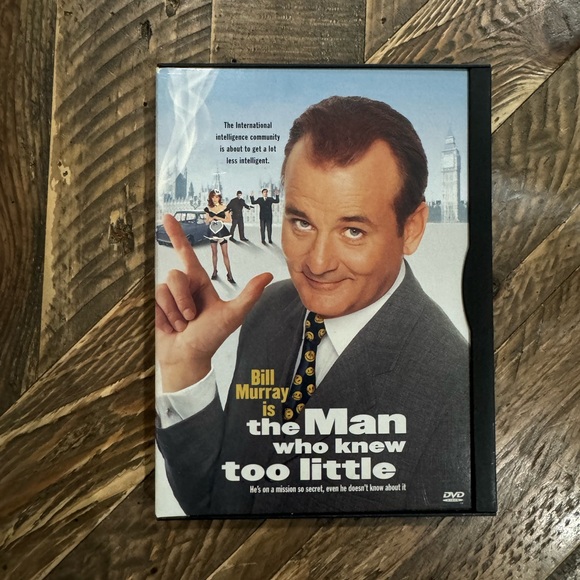 THE MAN WHO KNEW TOO LITTLE--DVD MOVIE- SNAP CASE- BILL MURRAY - Picture 1 of 3